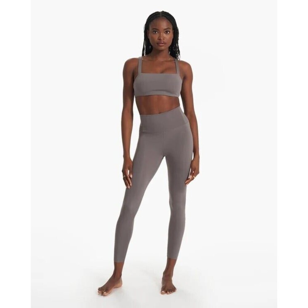 Vuori Women Leggings Gray Evolve Uplift Performance Stretch Fitted Workout Small